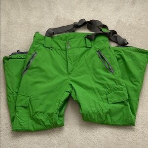 Green Insulated Snowpants